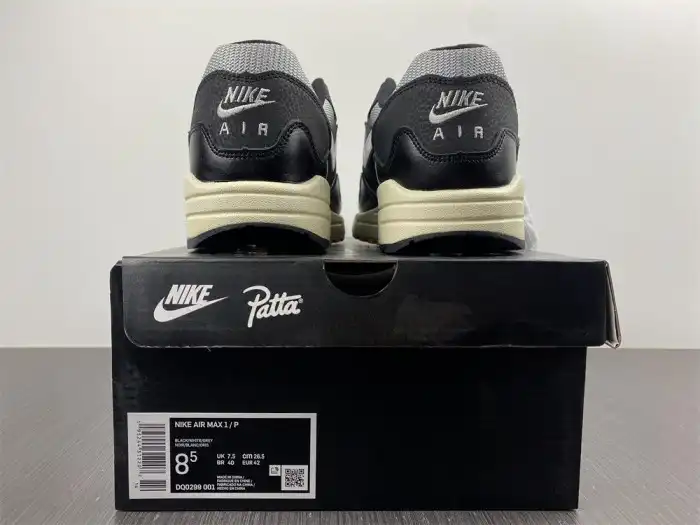 Cheap EP Nike Air Max 1 Patta Waves Black (without Bracelet) DQ0299-001 0125