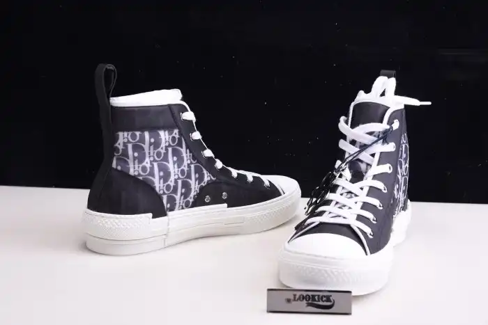 Rep EP DR B23 High Top Oblique Sneaker Black & White 0122