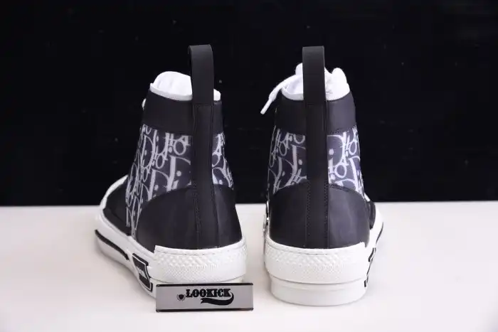 Rep EP DR B23 High Top Oblique Sneaker Black & White 0122