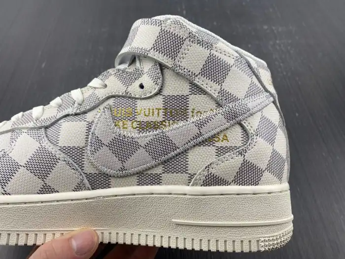 Rep EP Louis Vuitton Nike Air Force 1 Mid By Virgil Abloh Graffiti 0124