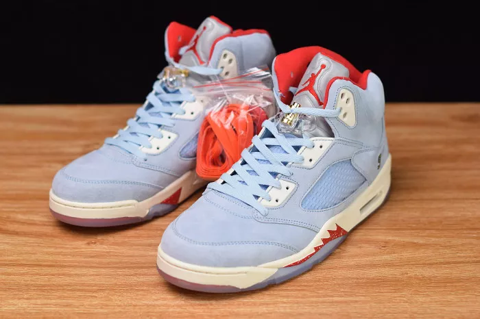 Rep EP Trophy Room x Air Jordan 5 JSP Ice Blue CI1899-400 0113