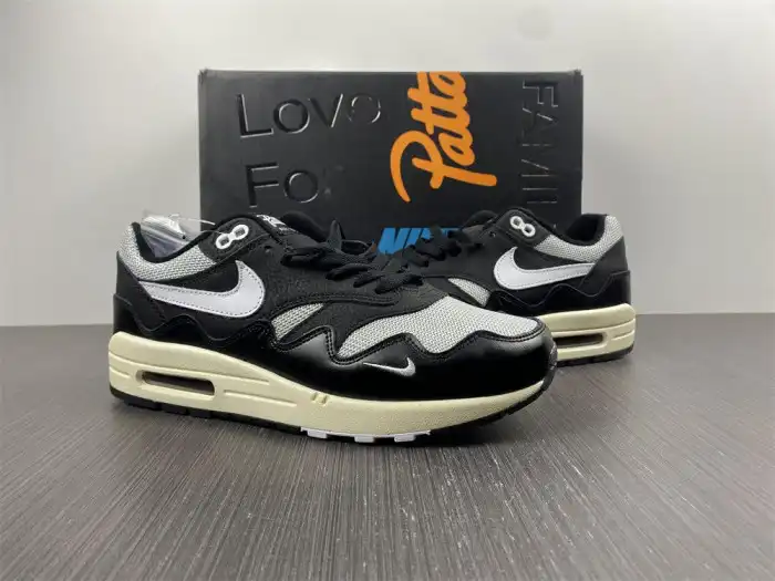 Cheap EP Nike Air Max 1 Patta Waves Black (without Bracelet) DQ0299-001 0125