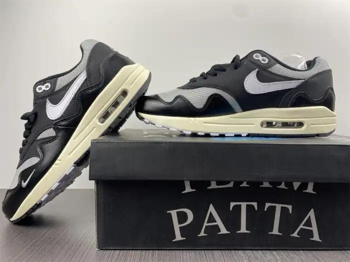 Cheap EP Nike Air Max 1 Patta Waves Black (without Bracelet) DQ0299-001 0125