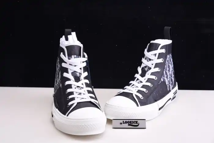 Rep EP DR B23 High Top Oblique Sneaker Black & White 0122