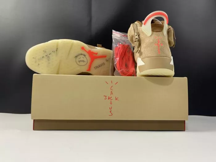 Rep EP Air Jordan 6 Retro Travis Scott British Khaki DH0690-200 0113