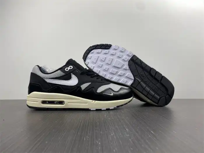 Cheap EP Nike Air Max 1 Patta Waves Black (without Bracelet) DQ0299-001 0125