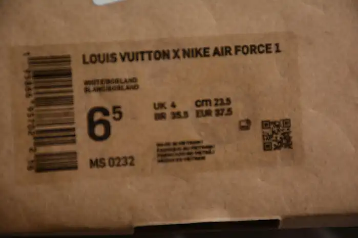 Cheap EP Louis Vuitton Nike Air Force 1 Low By Virgil Abloh White Royal 0124