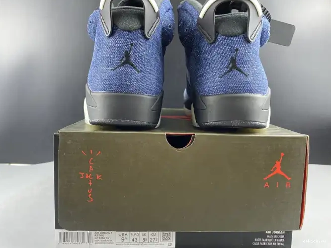 Rep EP Jordan Washed Air 6 CT5350-401 Denim 0213