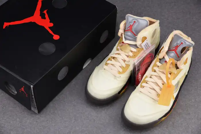 Rep EP Jordan 5 Retro OFF-WHITE Sail DH8565-100 0204