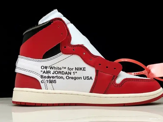 Rep EP Ten Chicago Retro Air 1 AA3834-101 The Jordan Off-White 0221