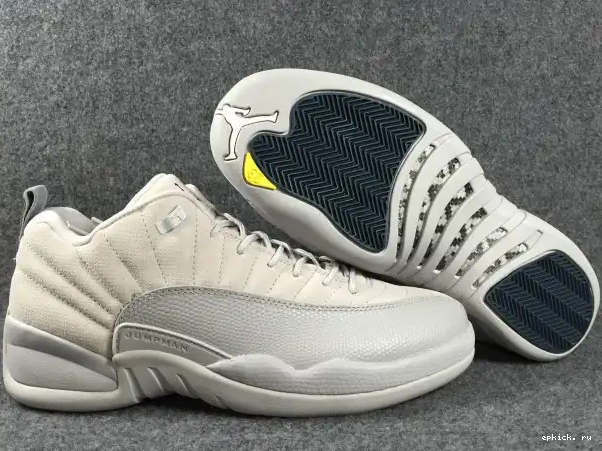 Cheap EP 308317-002 Air Grey Suede Jordan 12 Low 0223