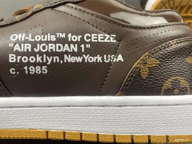 Rep EP x Jordan LOW Off-Louis Air 1 OW AJ1 0224