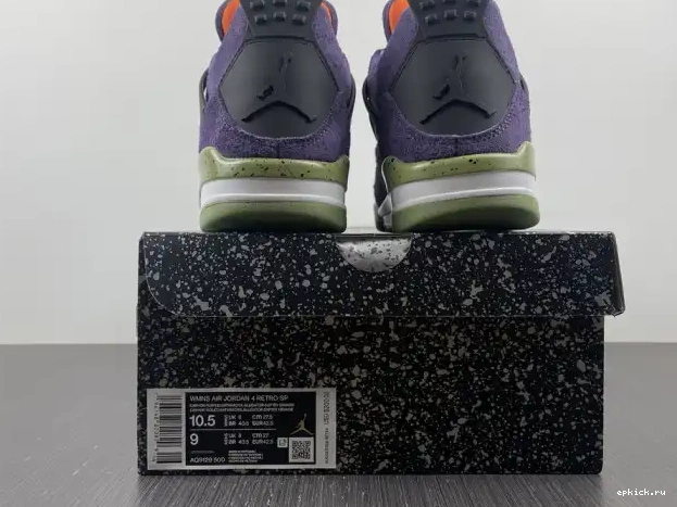 Cheap EP WMNS Canyon Air Jordan 4 AQ9129-500 Purple 0220