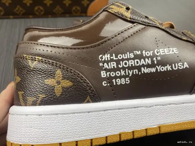 Cheap EP 1 OW Off-Louis Jordan x Air AJ1 LOW 0225