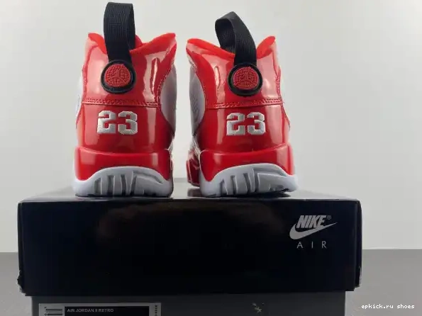 Rep EP White Gym 302370-160 Air Retro Red Jordan 9 0220