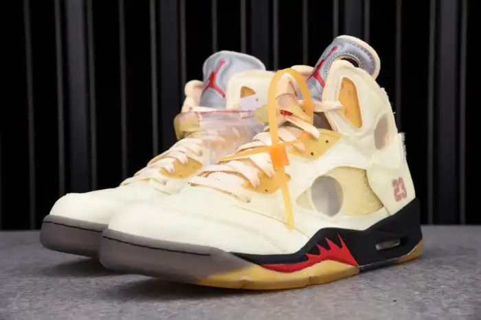 Rep EP Jordan 5 Retro OFF-WHITE Sail DH8565-100 0204