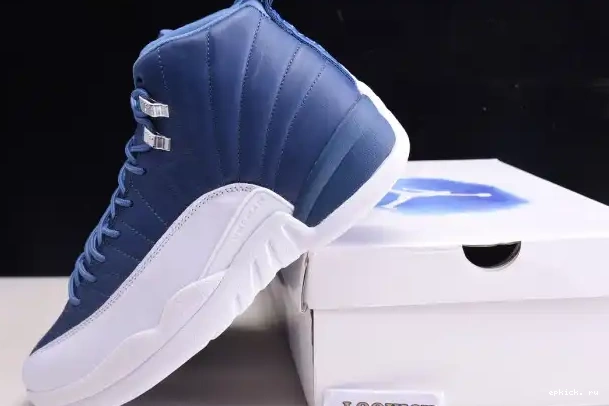 Rep EP Air 12 130690-404 Stone Jordan Blue Retro 0223