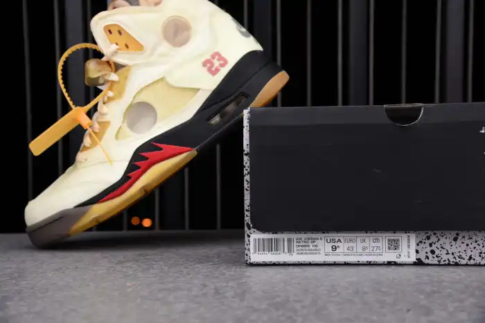 Rep EP Jordan 5 Retro OFF-WHITE Sail DH8565-100 0204