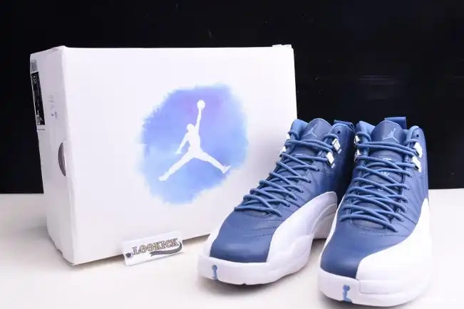 Rep EP Air 12 130690-404 Stone Jordan Blue Retro 0223