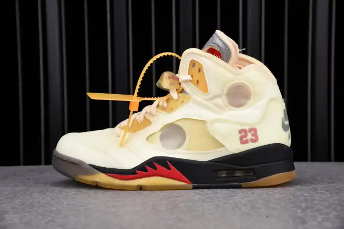 Rep EP Jordan 5 Retro OFF-WHITE Sail DH8565-100 0204