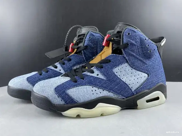 Rep EP Jordan Washed Air 6 CT5350-401 Denim 0213