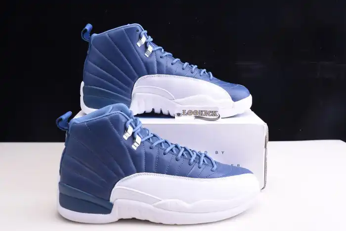 Rep EP Air Jordan 12 Retro Stone Blue 130690-404 0204