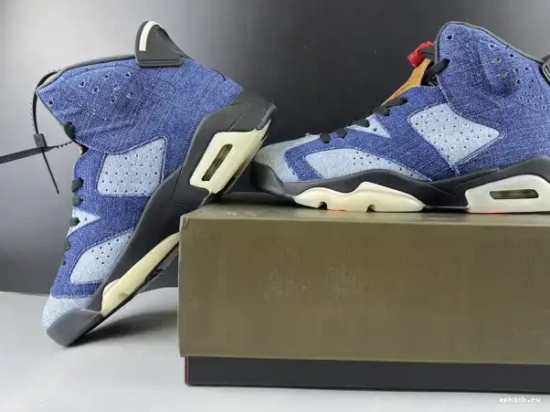 Rep EP Jordan Washed Air 6 CT5350-401 Denim 0213