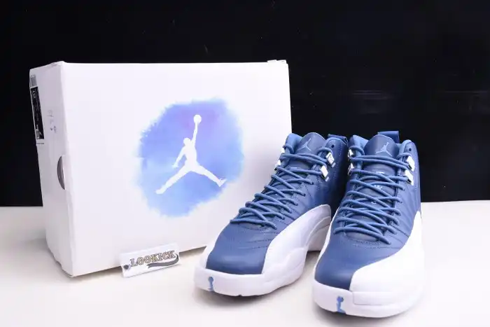 Rep EP Air Jordan 12 Retro Stone Blue 130690-404 0204