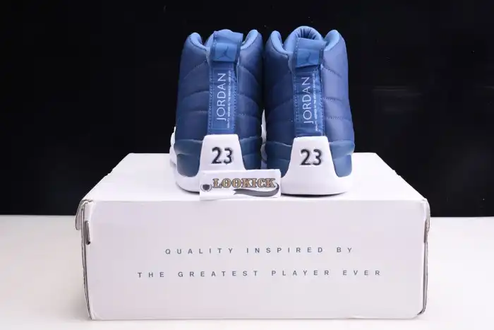 Rep EP Air Jordan 12 Retro Stone Blue 130690-404 0204