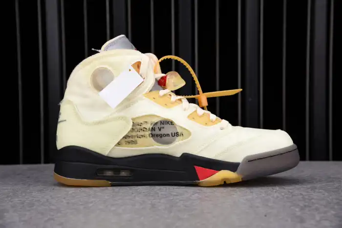 Rep EP Jordan 5 Retro OFF-WHITE Sail DH8565-100 0204