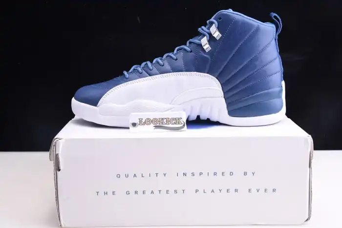 Rep EP Air Jordan 12 Retro Stone Blue 130690-404 0204