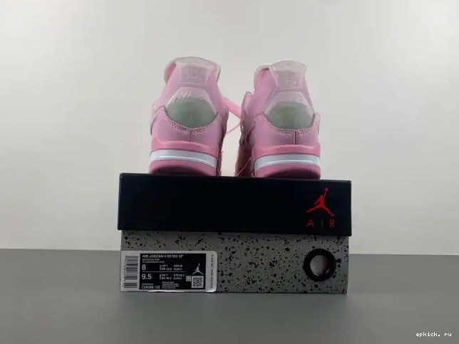 Rep EP OFF-WHITE X PINK JORDAN 4 0210