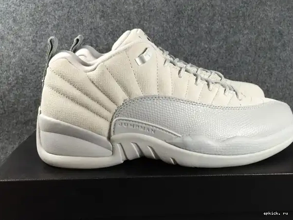 Cheap EP 308317-002 Air Grey Suede Jordan 12 Low 0223