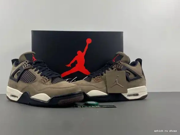 Rep EP Brown Retro Scott AJ4-882335 Air x TS Travis 4 Jordan 0211