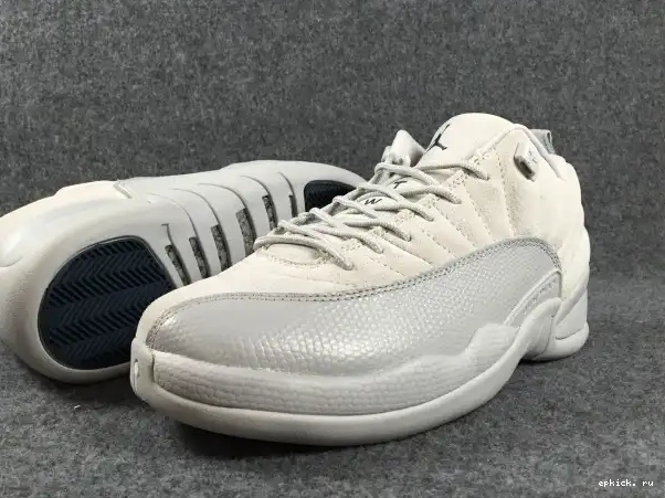 Cheap EP 308317-002 Air Grey Suede Jordan 12 Low 0223