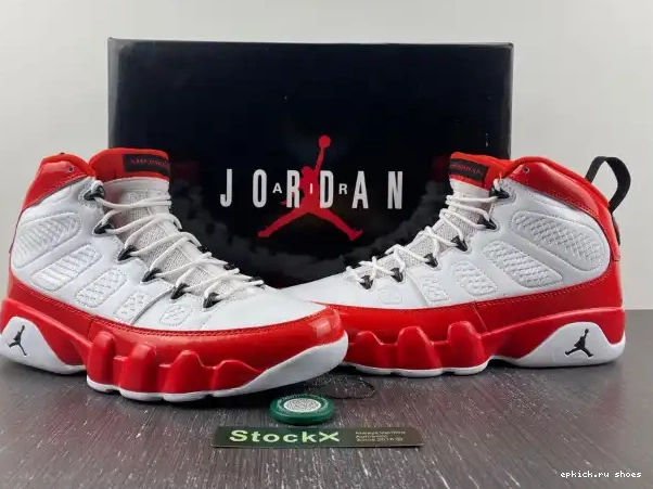 Rep EP White Gym 302370-160 Air Retro Red Jordan 9 0220